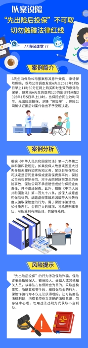 “先出險后投?！辈豢扇∏形鹩|碰法律紅線